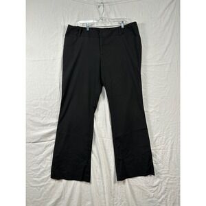 Mossimo Black Stretch Wide Leg Dress Pants Womens Size 16  Trousers #2284